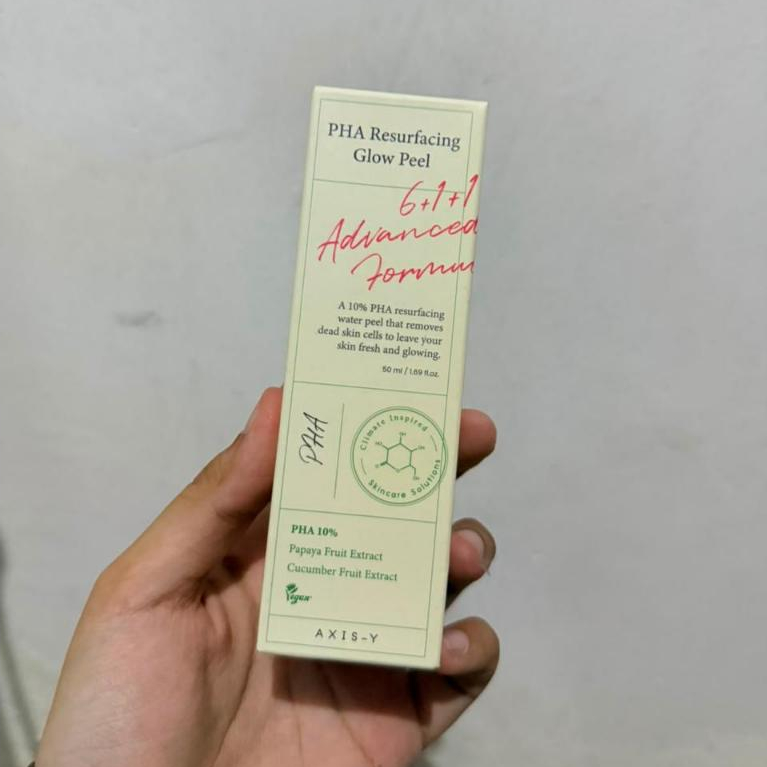 AXIS-Y PHA Resurfacing Glow Peel 10% 50ml Papaya Fruit Extract Cucumber Fruit Extract