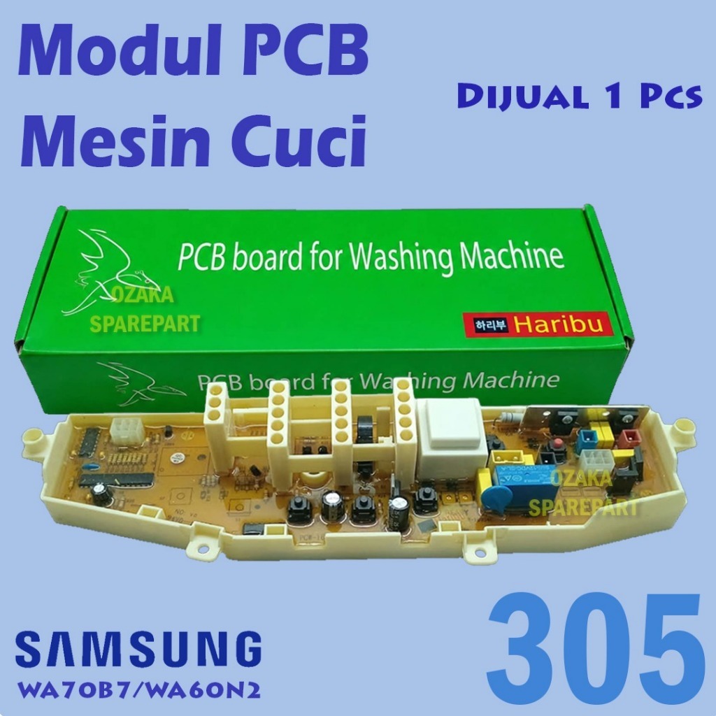 Modul Pcb mesin cuci Samsung WA70B7 WA60N2 4888-06 WA60N2 W-305