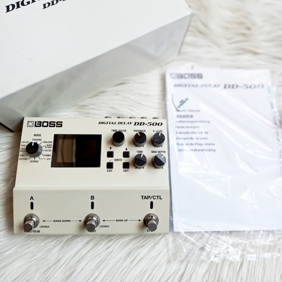 Boss DD 500 Digital Delay Pedal Efek Gitar bass