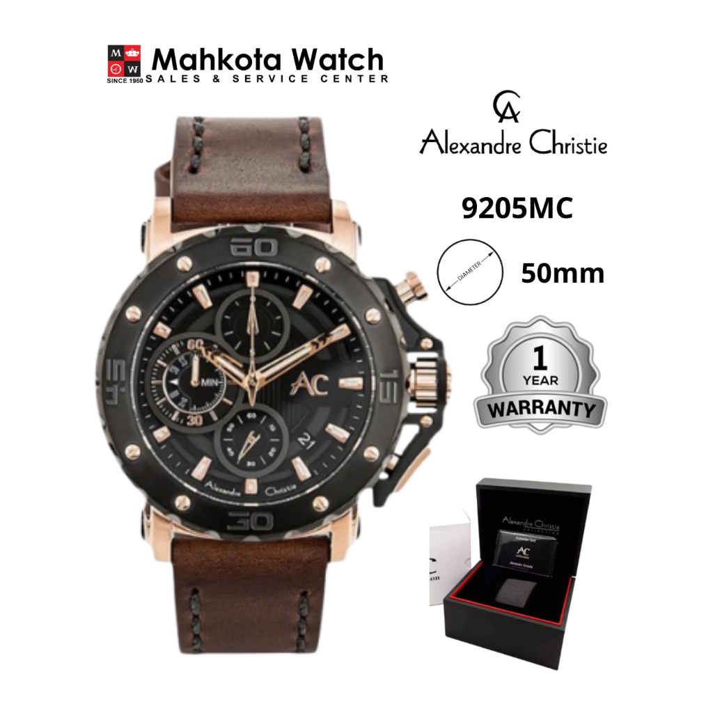 JAM TANGAN PRIA AC COLLECTION 9205MC ALEXANDRE CHRISTIE 9205 ORIGINAL