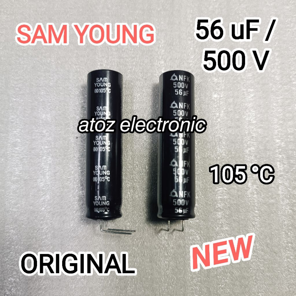 ELCO SAMYOUNG 56UF 500V ORIGINAL BARU
