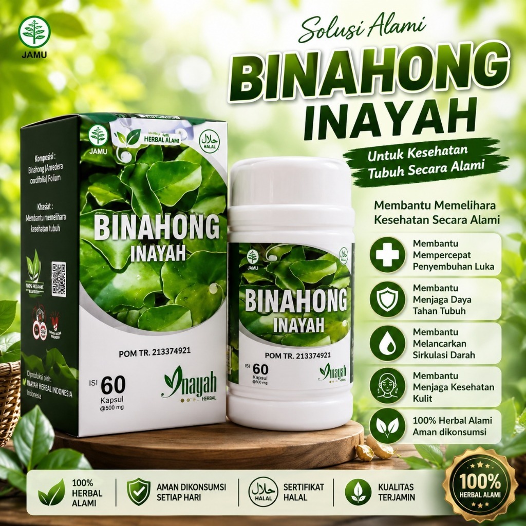 Kapsul Binahong Inayah asli / Ekstrak Binahong Kapsul