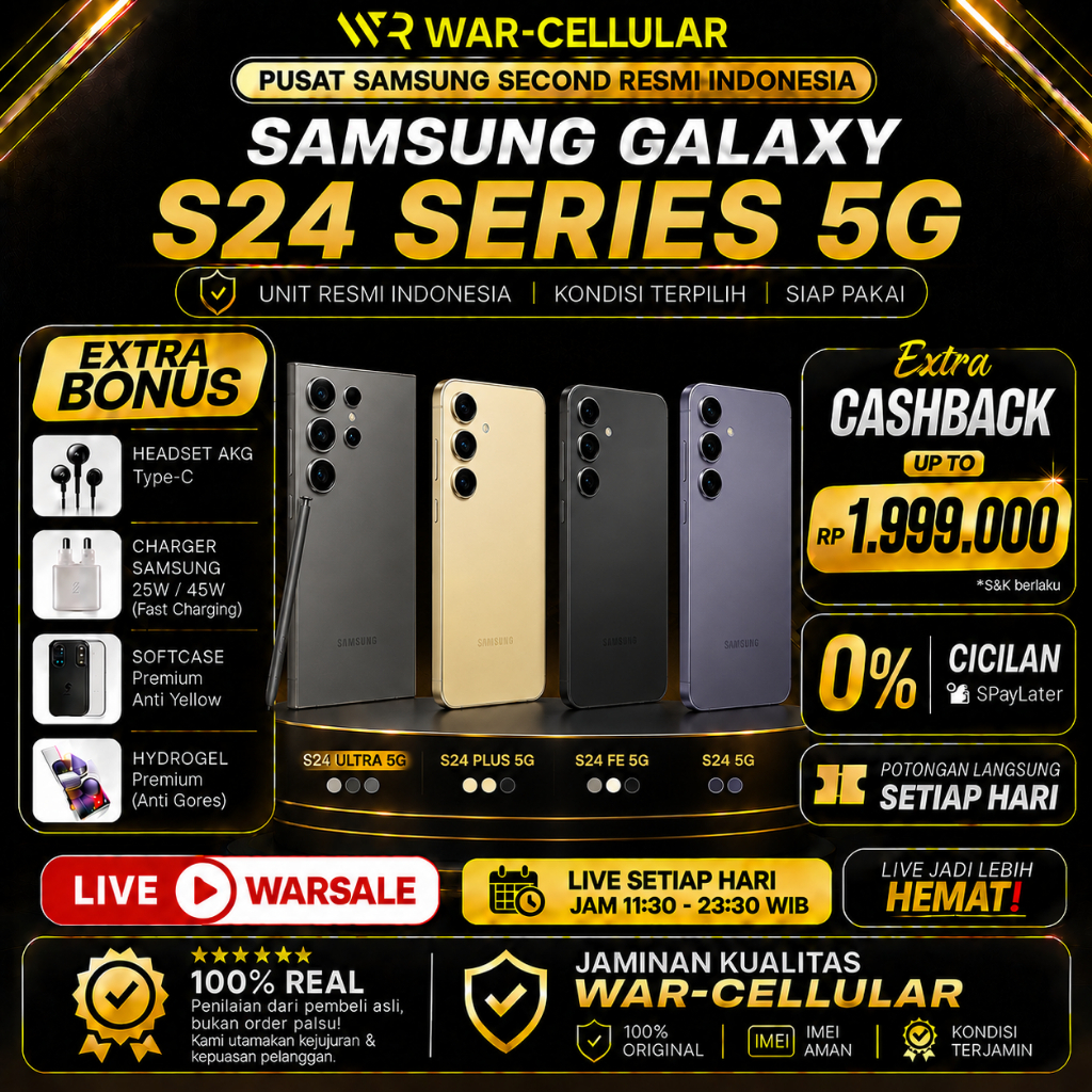 SEIN | SAMSUNG GALAXY S24 ULTRA 5G | S24 PLUS | S24 FE 1TB 512GB 256GB SECOND RESMI