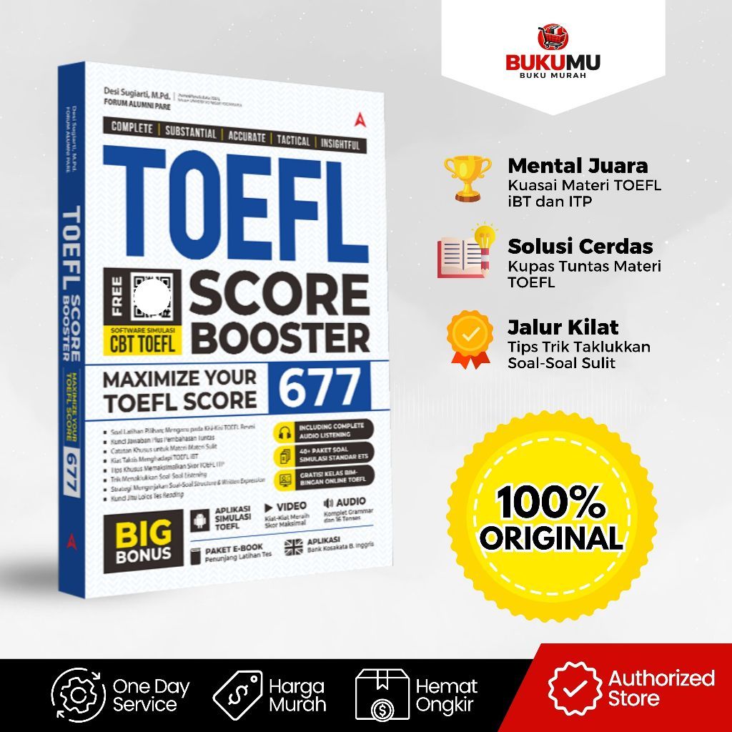 Buku Latihan Simulasi TOEFL ETS Skor Maksimal 677 TOEFL Score Booster 677