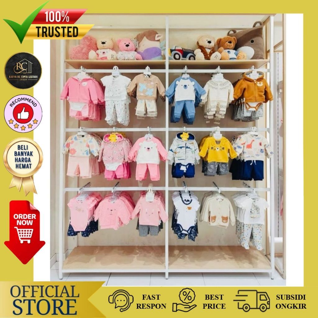 Rak Display Baju Anak Rak Baju Anak Rak Distro Baju Anak