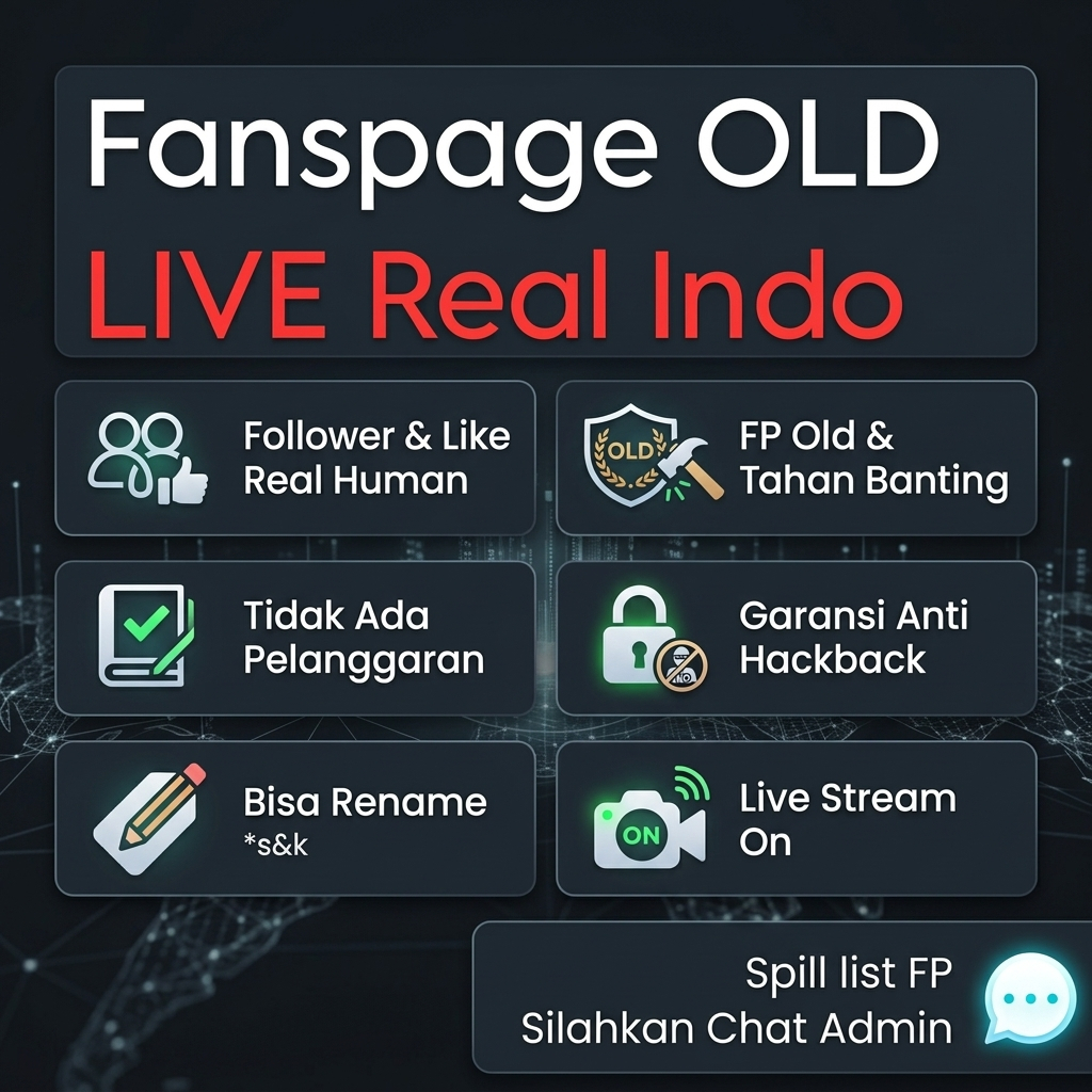 Fanspage/Halaman Facebook Old Fitur WA Master / Fanspage Old Boost Ads/Iklan / Fanspage Old Live Str