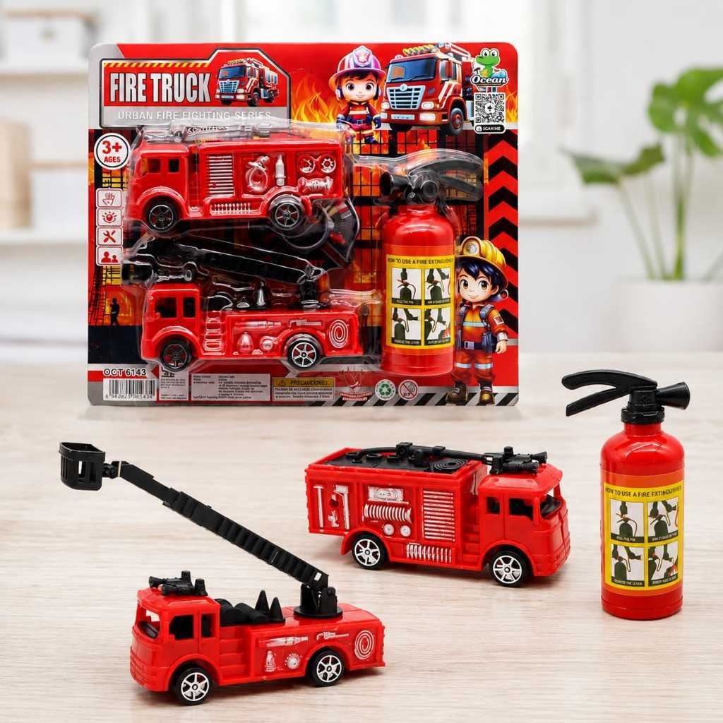 Mainan Anak Mobil Pemadam + Apar Oct 6143 Mainan Anak Fire Truck Promo Termurah COD