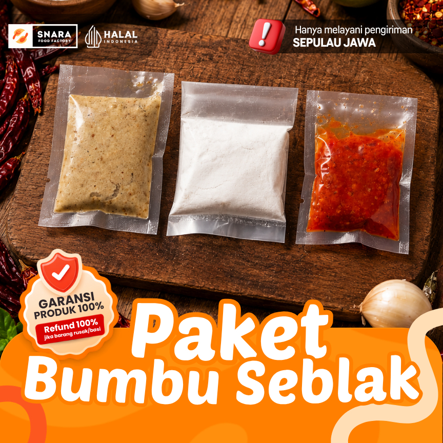 Paket Bumbu Seblak 1 Porsi Bumbu Basah Bubuk Sambal Seblak Pedas Premium Halal
