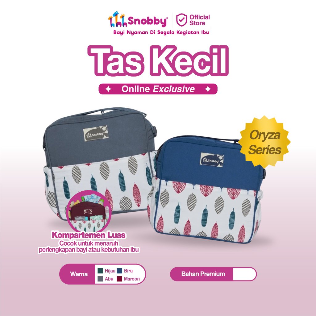 Snobby Tas Bayi Kecil Saku Motif Oryza SBT8373