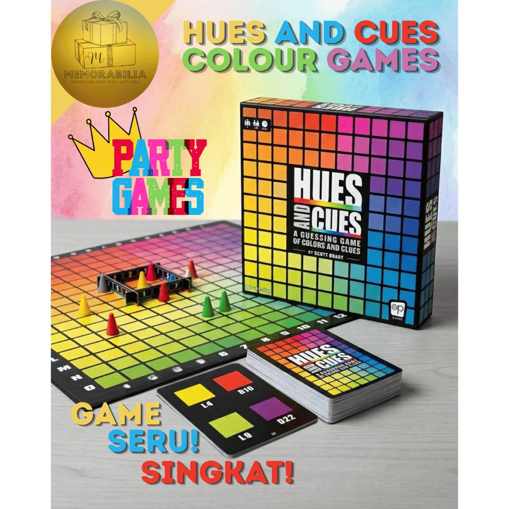 HYAKABA - Hues and Cues Colour Guessing Board Game Tebak Warna Party Games Mainan Edukasi Papan