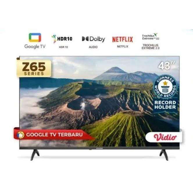 Coocaa TV Led Digital Smart TV Android Google TV 43 Inch 43Z65