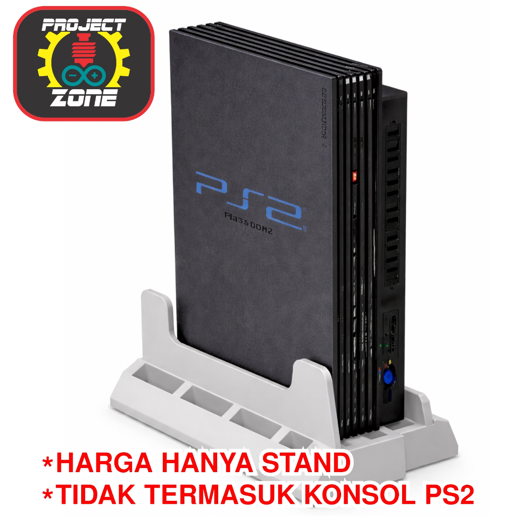 Stand Vertical Foot Kaki Berdiri Playstation 2 PS2 dengan Konverter HDMI