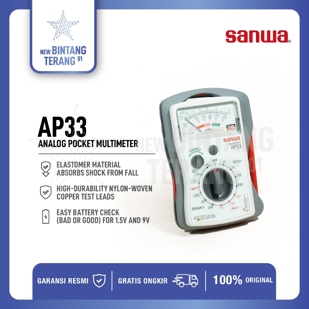 Analog multitesters Sanwa AP33