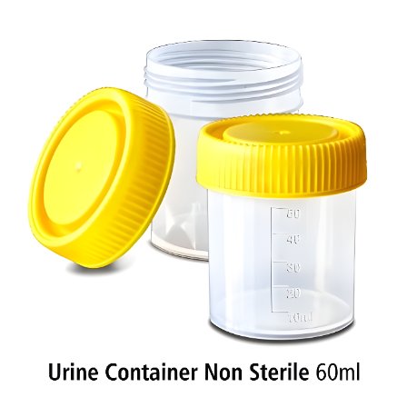 Urine Container Non Steril OneMed 60ml Pot Urine / Pot Urine