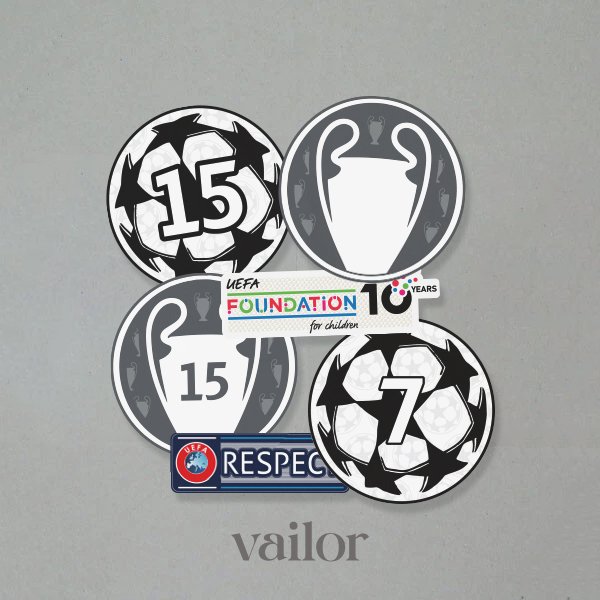 Patch Jersey Sepak Bola Liga Eropa | UEFA Champions League UCL Premier League Serie A Bundesliga La 