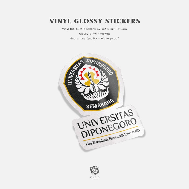 Stiker Vinyl Kampus UNDIP Premium Glossy