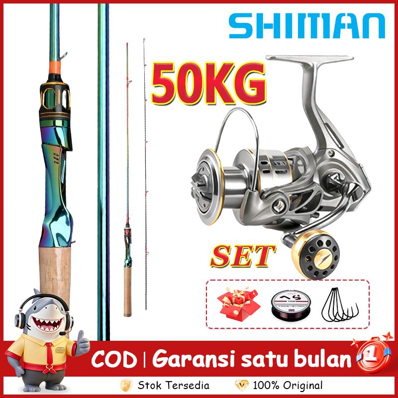 DAIWA Alat Pancing Laut Alat Pancing Lengkap180cm/198cm Joran Pancing 1 Set Murah Alat Pancing Murah