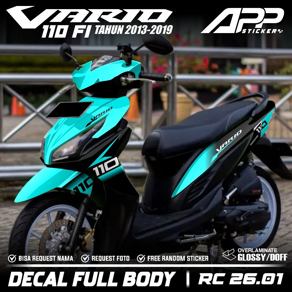 Terbaru Sticker Full Body Vario Led 110 Fi 2013 2014 2015 2016 2017 2018 2019 Sticker Vario 110 Fi D