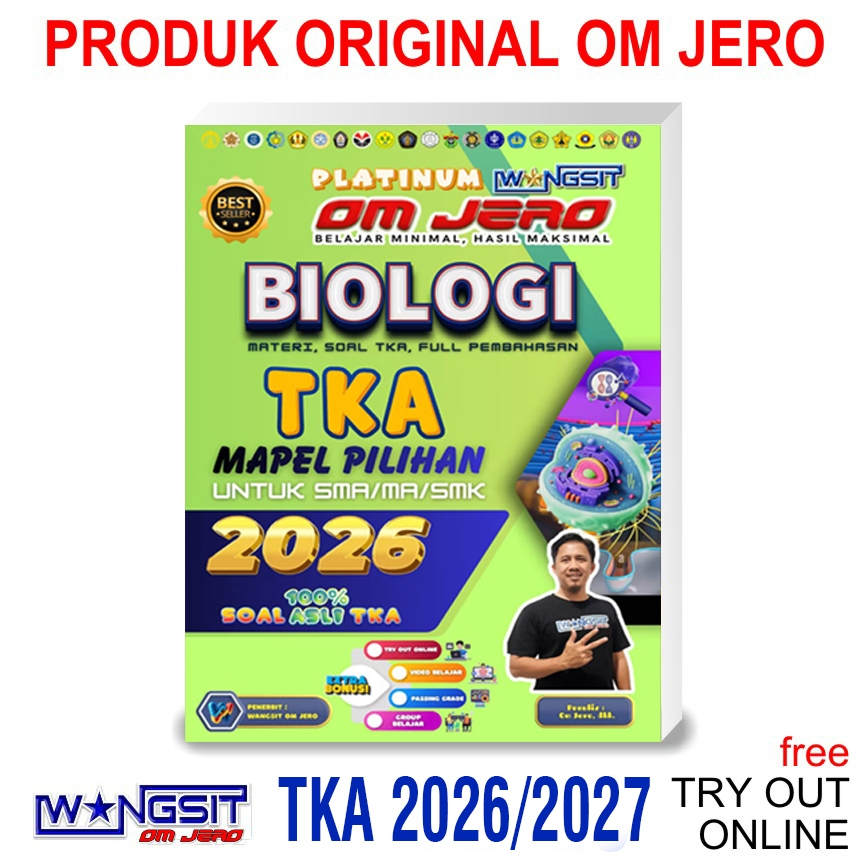 [TKA 2026/2027] Buku Wangsit OM JERO TKA 2026 - 2027 - TKA BIOLOGI