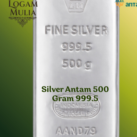 PUSAT LOGAM MULIA - Silver Antam 500 Gram 2026 - 999.5