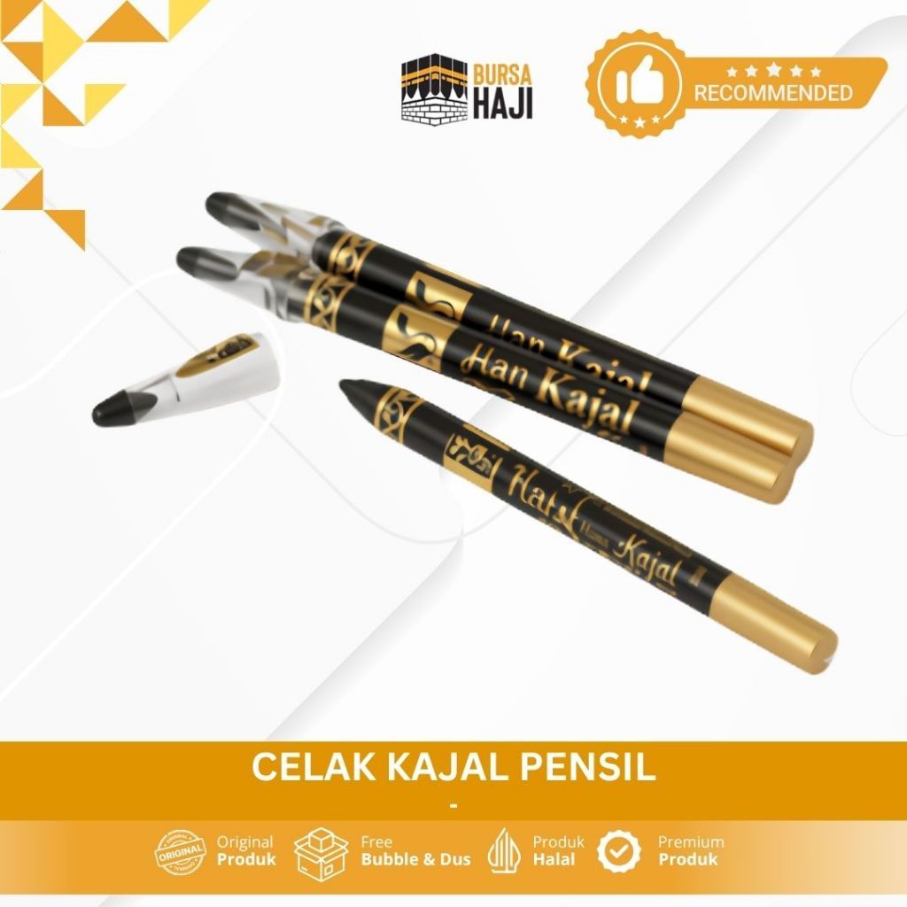 Celak Kajal Pensil WATERPROOF Warna Hitam Celak PINSIL Mata Arab KOHL