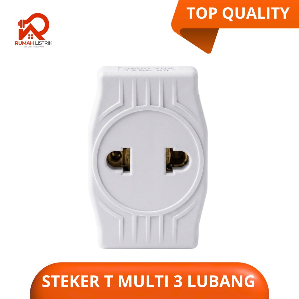 Steker T Multi / colokan T Multi Warna / T Arde 3 arah Lumment Dexicon Tofuda