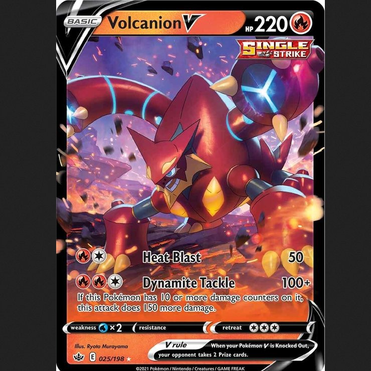 TCG Volcanion V HOLO English 025/198 POKEMON ENGLISH CARD KARTU