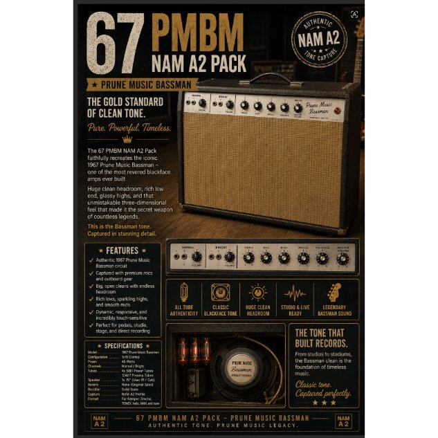 Fender 67 Prune Music Bassman Capture Untuk NAM A2