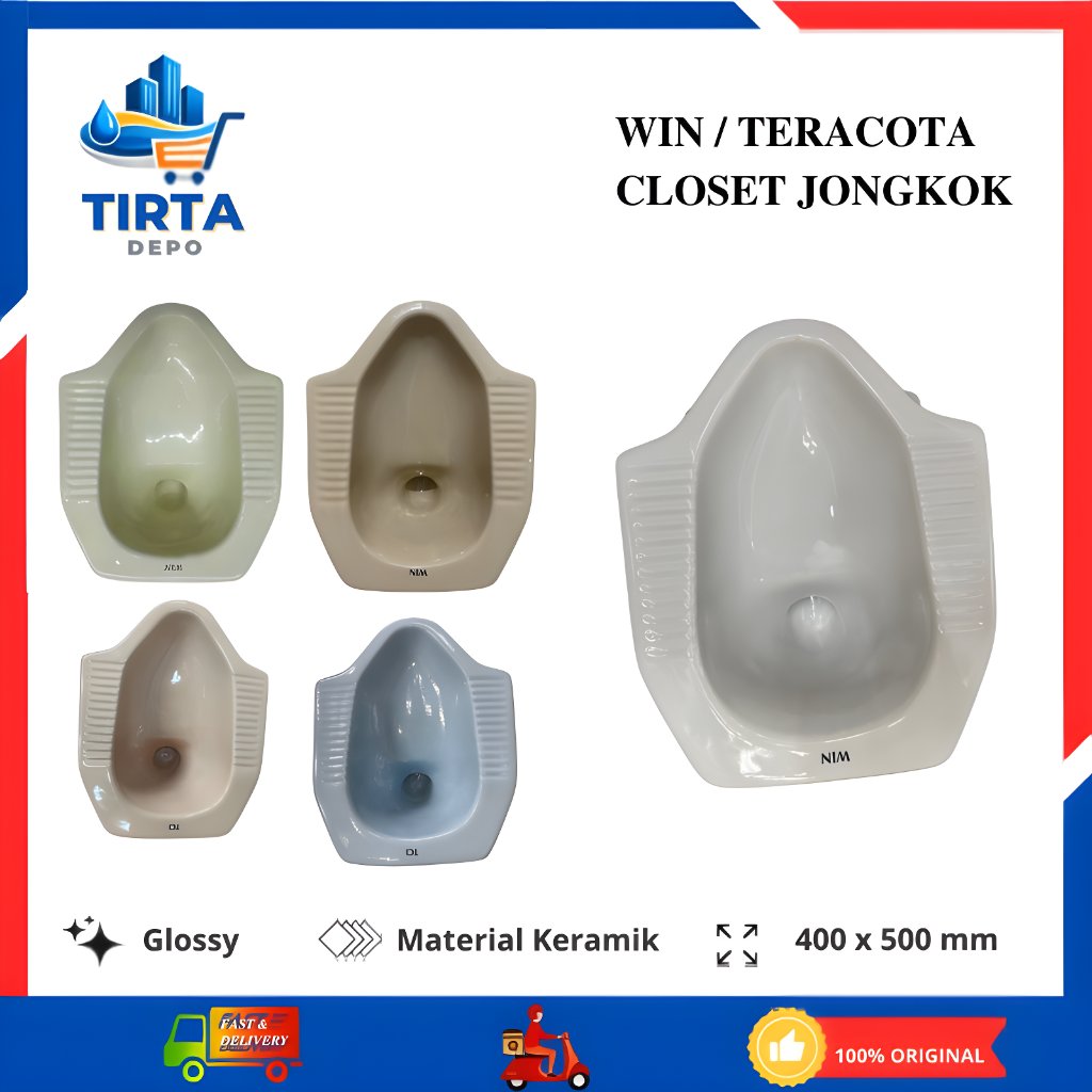 Kloset Jongkok WIN/TCI Toilet Jongkok Keramik Modern Harga Murah