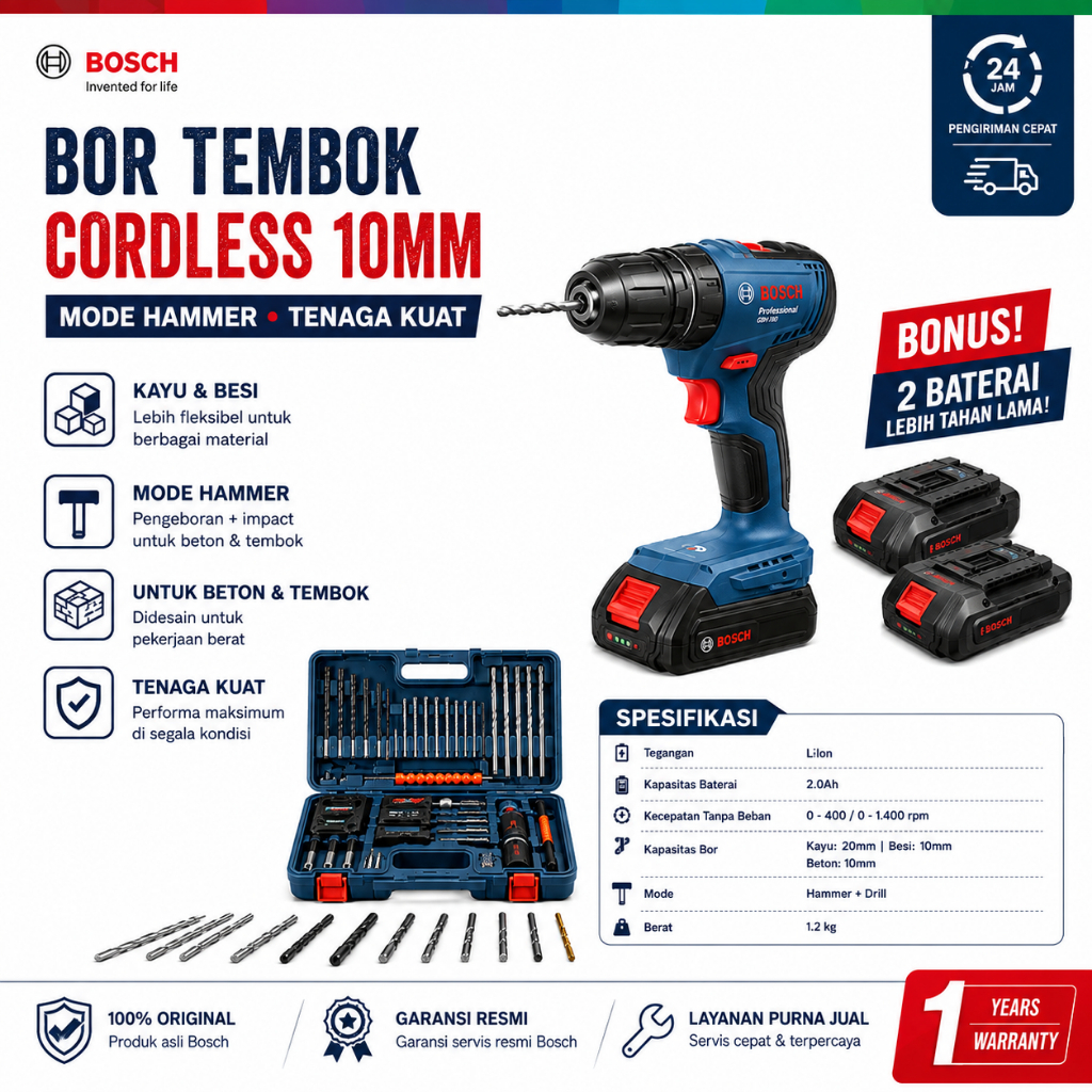 [COD READY STOCK] Cordless Drill Cordless Drill Impact Drill Hand Drill Cordless Impact Screwdriver 