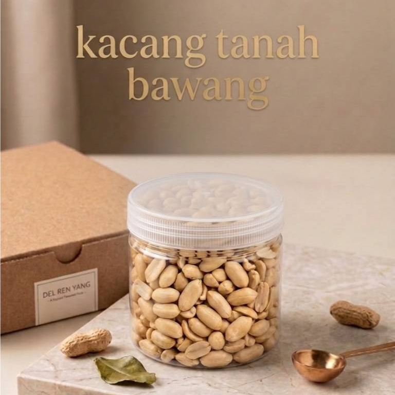 Toples 250Gram & 300Gram Kacang Tanah Bawang, Pedas Thailand dan Crispy Tomyam