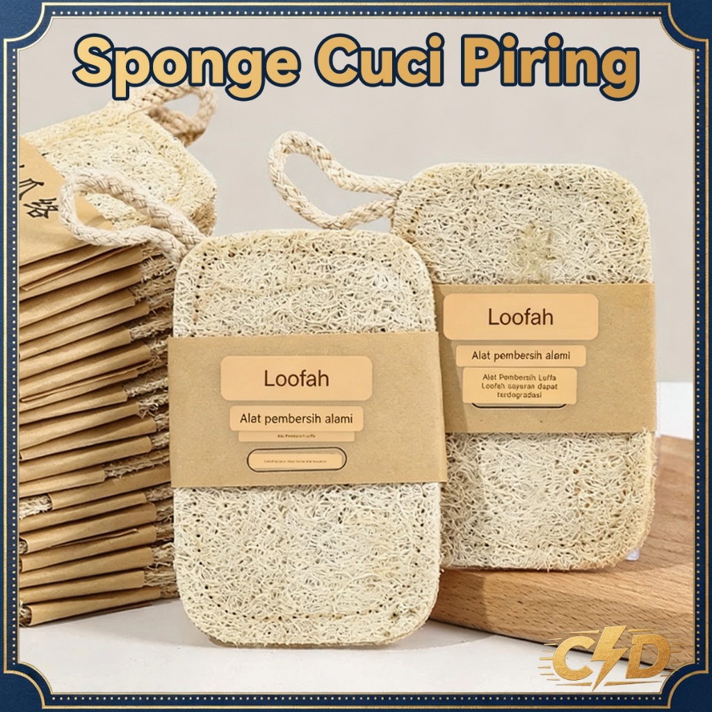 Sabut Cuci Piring Spons Loofah Sponge Jaring Oyong Gambas /Spons Oyong Kering / Spons Cuci Piring Da