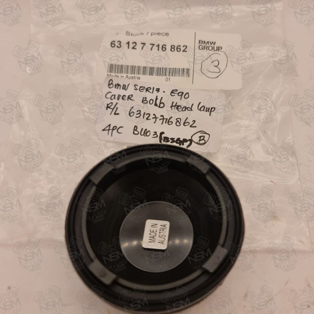 COVER BMW 3 E90 HEADLOIGHT BUMB COVER 63127716862