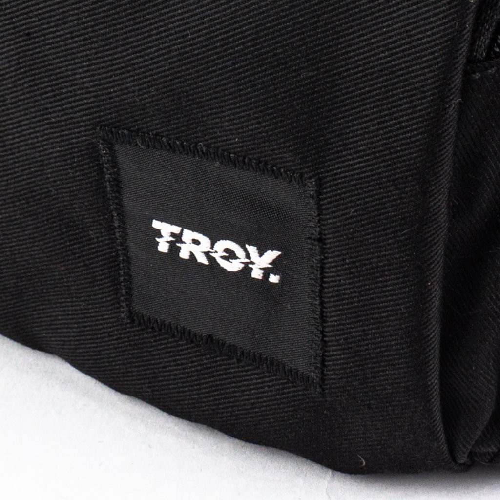 Troy Company Waistbag Black Dark Bloom - Tas Pinggang Selempang Hitam WB 3703