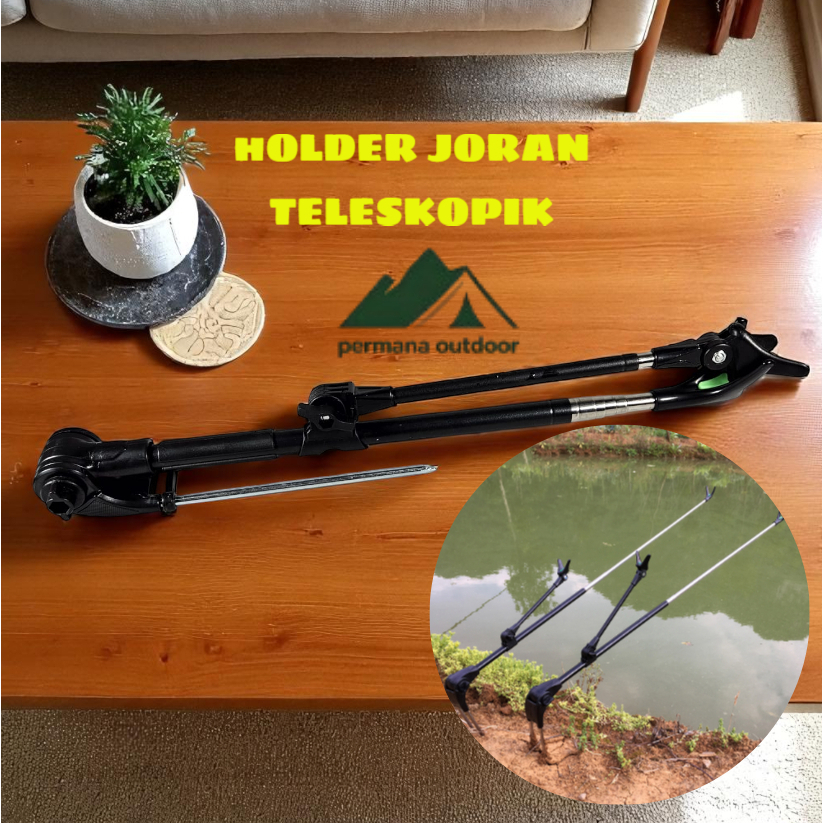 Pegangan joran penyangga holder joran pancing model telescopic