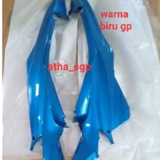 Cover body belakang,box belakang warna biru gp suzuki satria fu facelift bima ori sgp