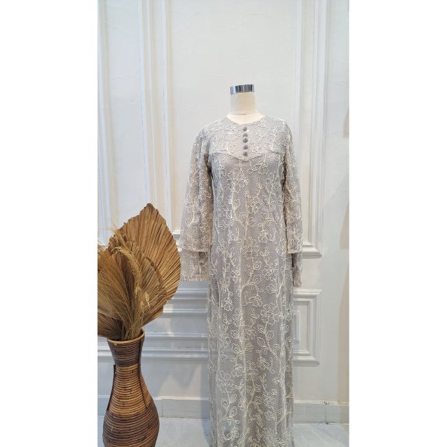 SOLANE DRESS Gamis SO-432 Nesty Collection - Gamis Muslimah Wudhu Friendly, Dress Muslimah, Dress/Ga