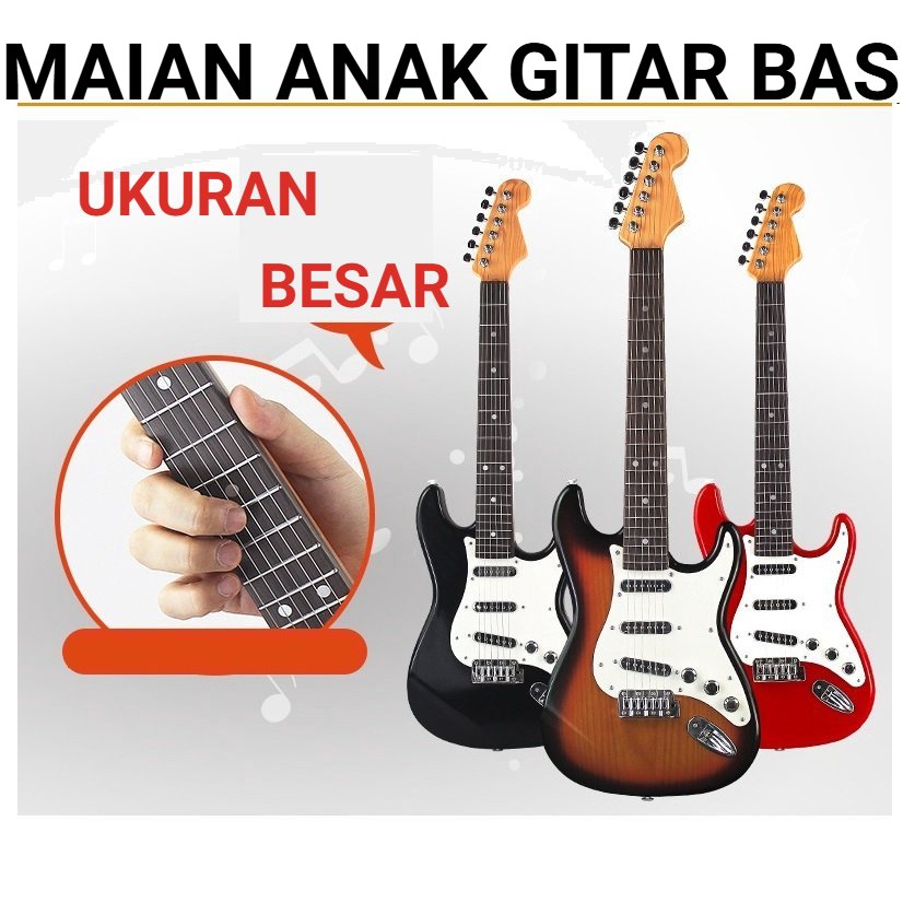 2026 MAINAN ANAK PRETEND PLAY GITAR BASS ELEKTRIC | MUSISI BELAJAR NYAYI LAGU SEKOLAH ADA MUSIK LAGU