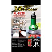 LAMPU CAS & SENTER Tangan emergancy magic ROLINSON  2in1 Fitting E27 RL-0820 LED Emergency 5W Senter
