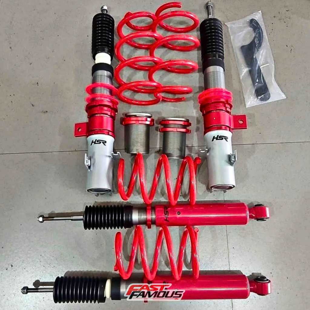 COILOVER MOBIL SUZUKI  ERTIGA/FRONT 1 SET - COILOVER HSR RED FRONT REAR SUZUKI ERTIGA/FRONT