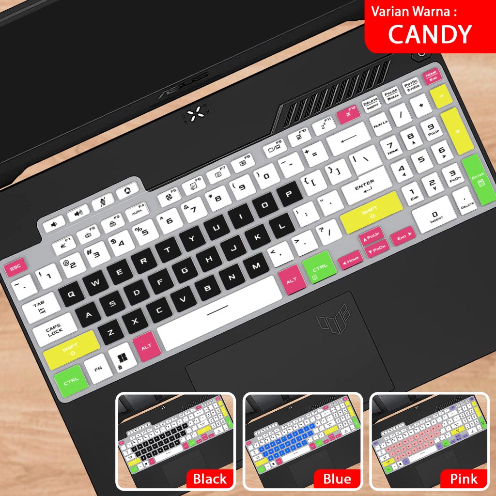 Keyboard Protector Cover Kompatibel untuk Asus TUF Gaming A15 FA507 FA507N FA507NU FA507NUR FA507NV 