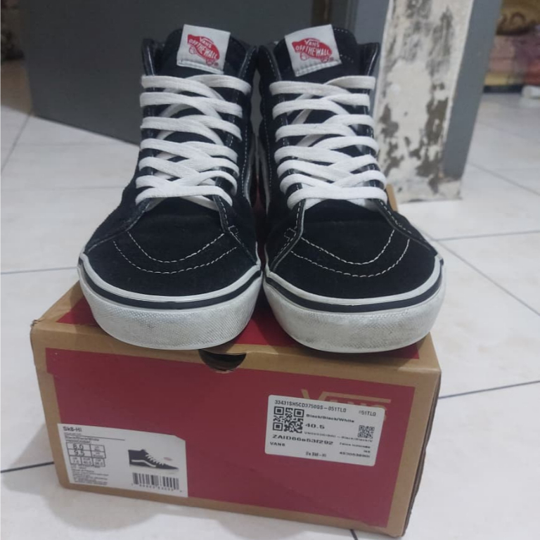 Vans sk8 hight second size us 8 full set