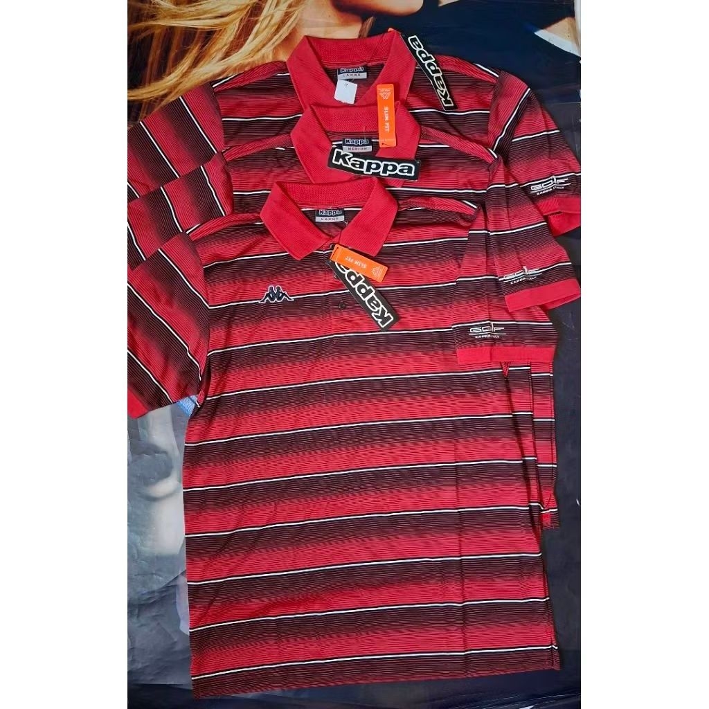 JERSEY BERKERAH KAPPA GOLF ORIGINAL BNWT