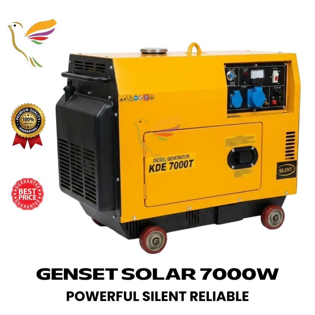 Genset KDE 7000T Genset Tipe Diesel Solar 7000W Watt