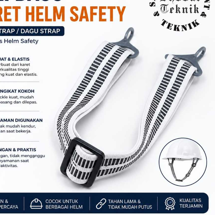 Tali dagu karet helm safety/Tali Dagu Helm Proyek / Chin Strap Helm Safety