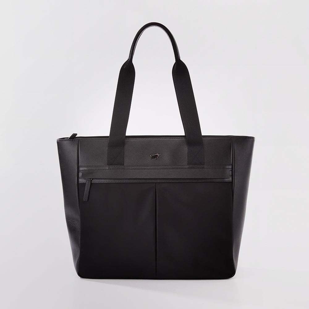 BRAUN BUFFEL RENOIR TW1-57 MEDIUM TOTE BAG - BLACK