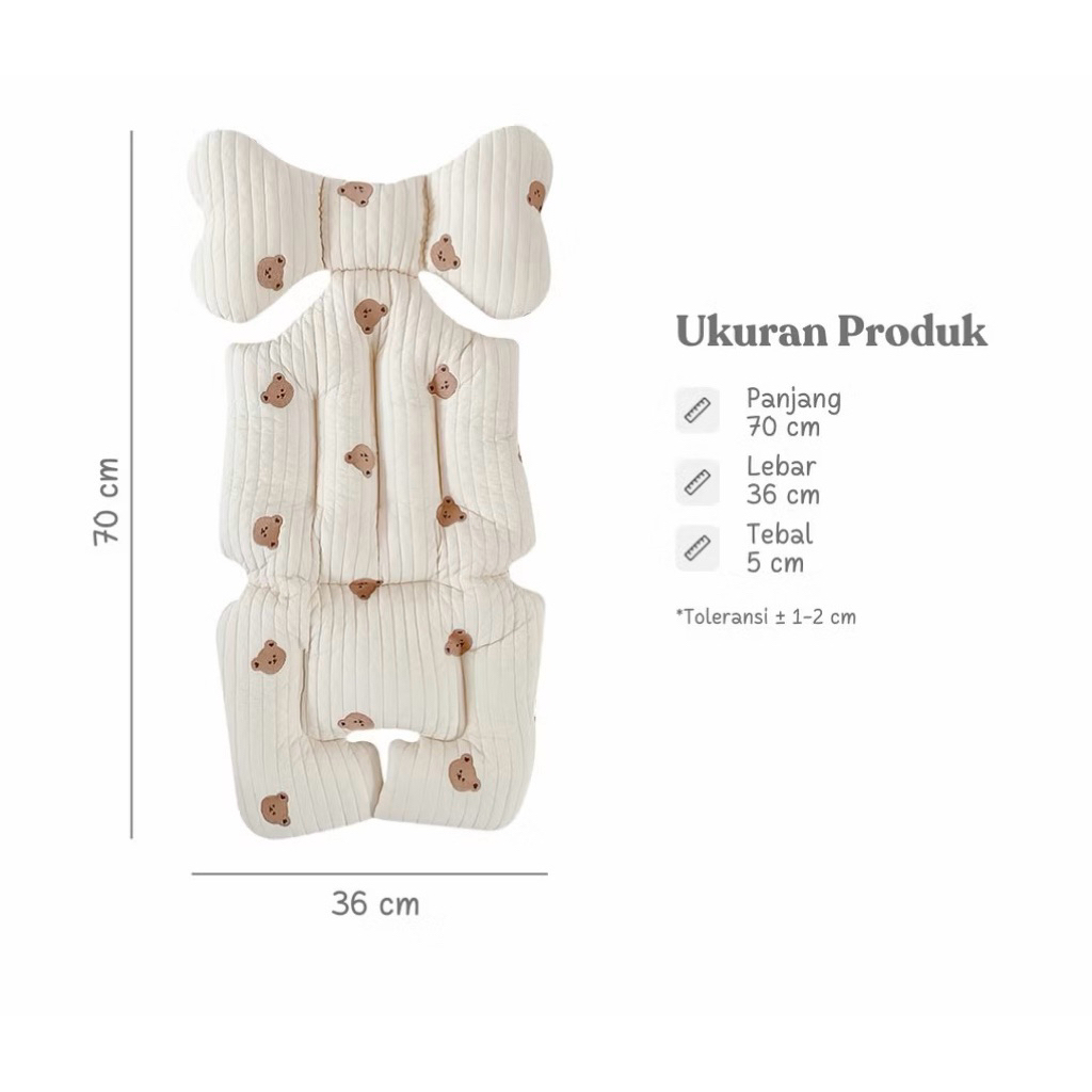 Stroller Cushion Liner | Alas Duduk Stroler Bayi Tebal (Preloved)