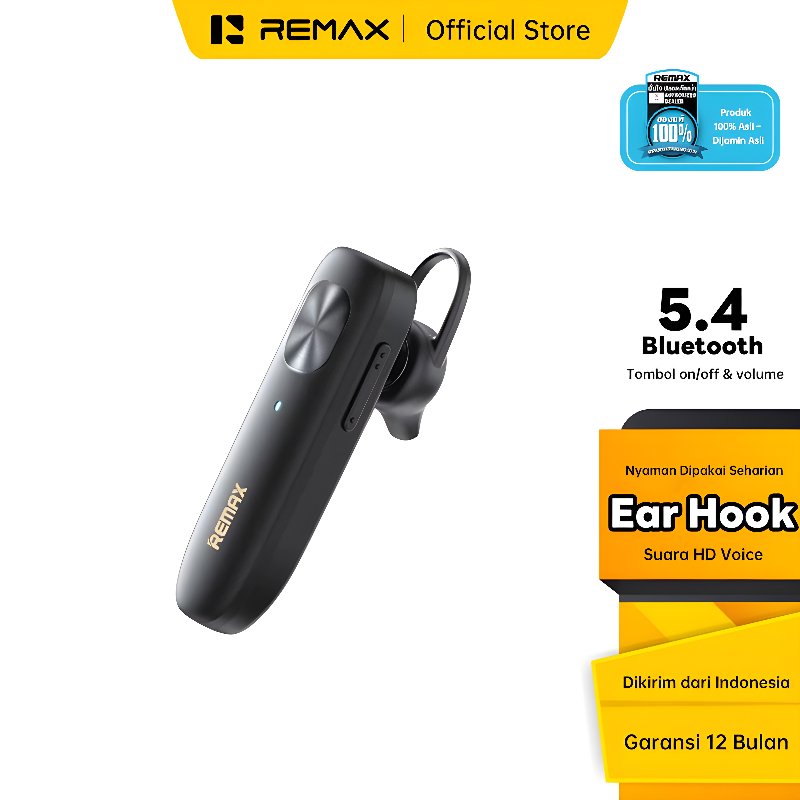 REMAX RB-T19 Headset Bluetooth 5.4 - Earphone Nirkabel Bisnis Noise Cancelling Dual Device Baterai 1