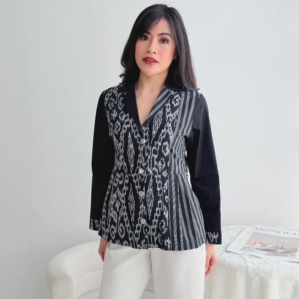 Blazer Tenun Lurik – Khakinata - Alexa Blazer