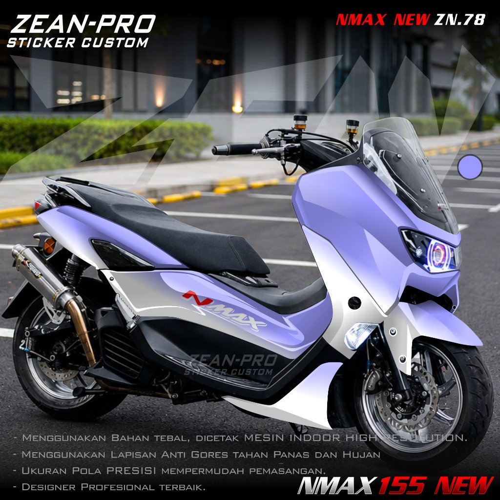 (PROMO COD) TERBARU Decal Sticker Yamaha Nmax 155 Connected 2020 2021 2022 2023 2024 Full Body - Sti